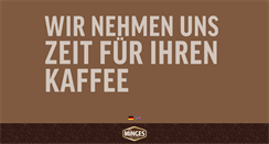 Desktop Screenshot of minges-kaffee.de
