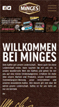 Mobile Screenshot of minges-kaffee.de